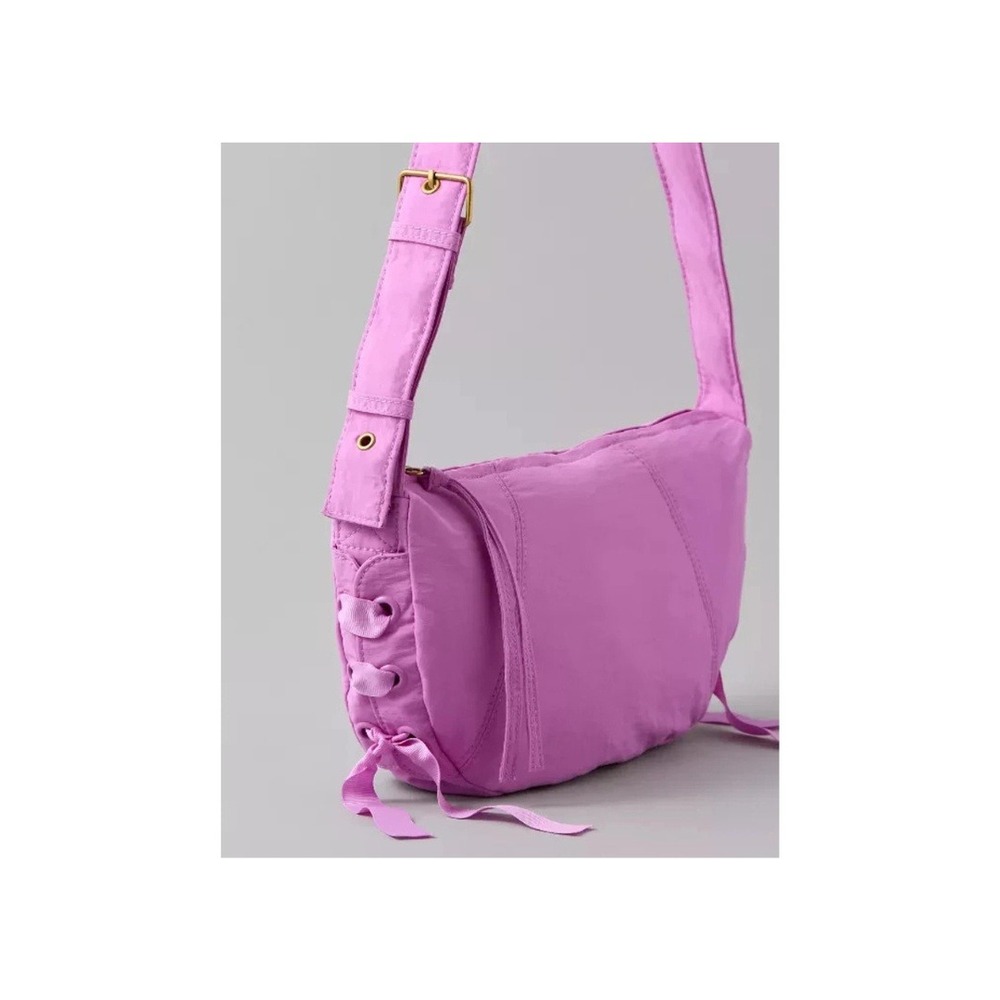NWT American Eagle Safari Mini Slouch Bag Berry Purple Crossbody